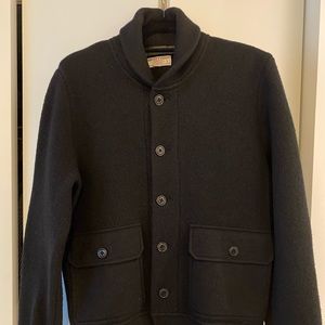 Wallace & Barnes Boiled Wool Overshirt, size S